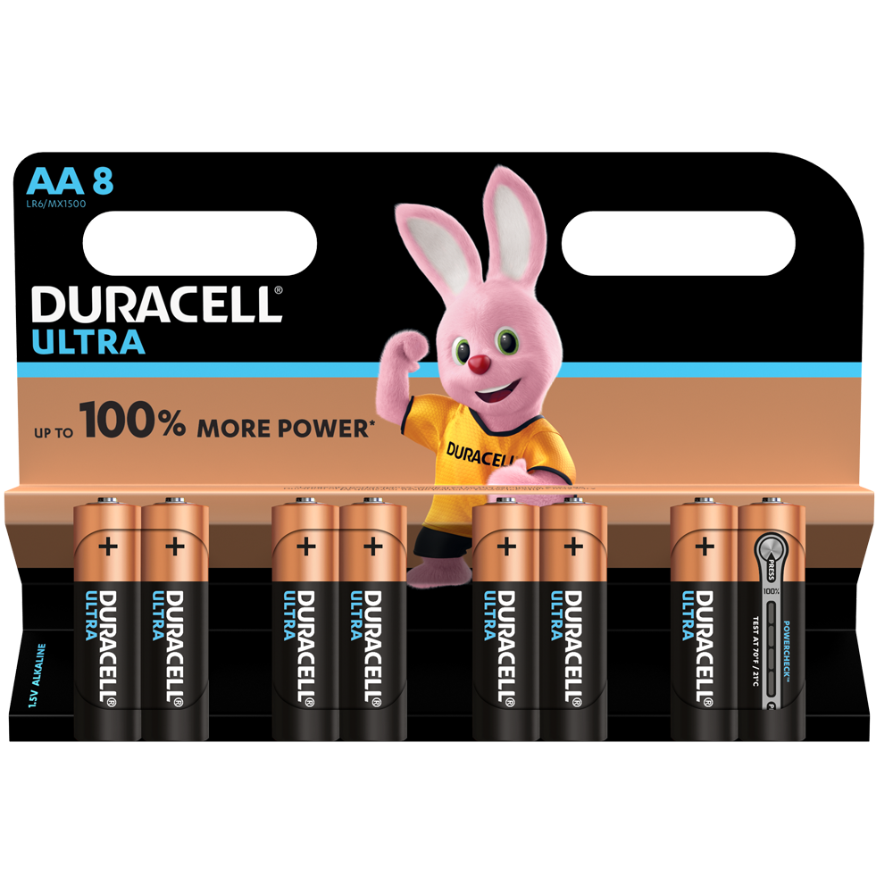 Duracell Ultra AA LR6 Batteries | 8 Pack