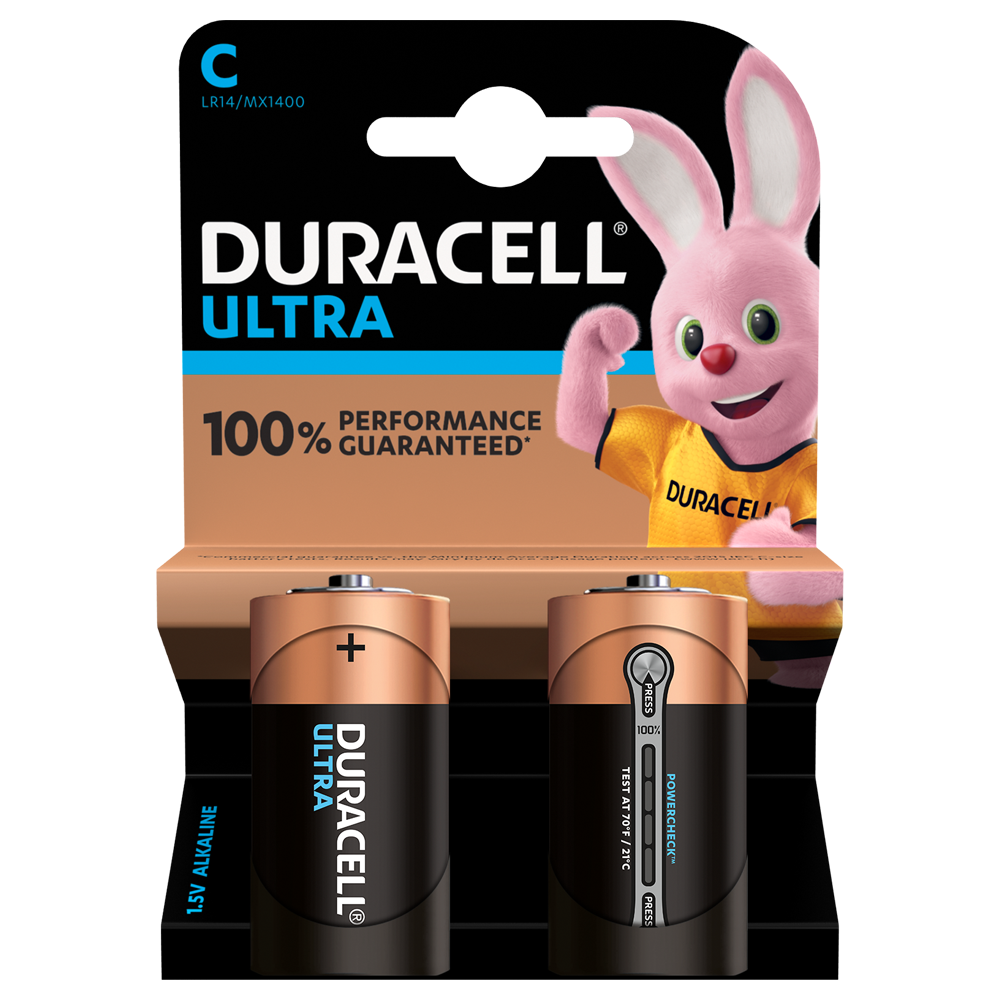 Duracell Ultra C LR14 Batteries | 2 Pack