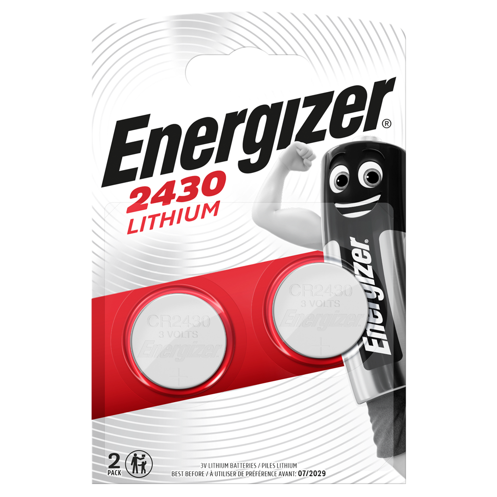 Energizer CR2430 Lithium Coin Cell Batteries | 2 Pack