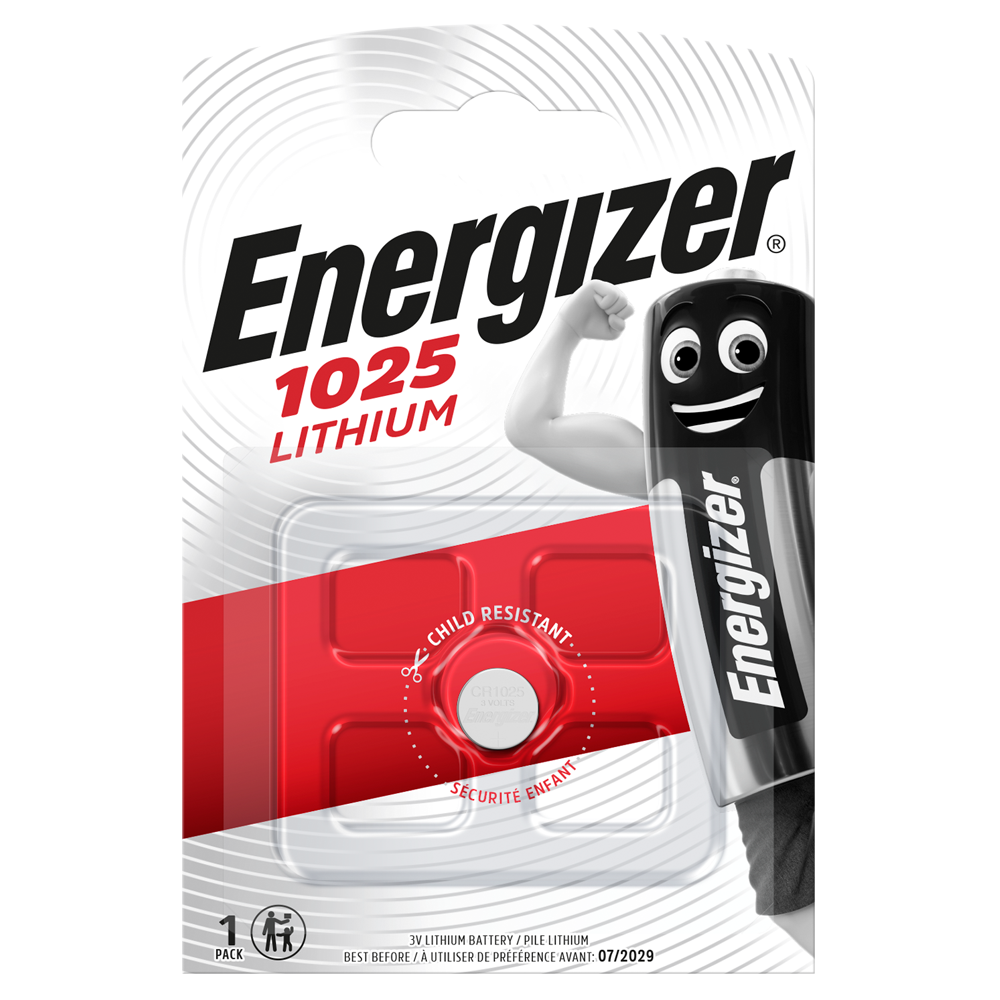 Energizer CR1025 Lithium Coin Cell Battery | 1 Pack