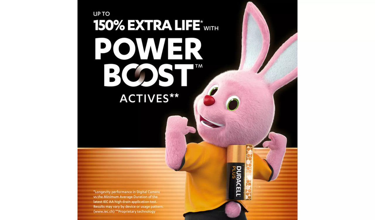 Duracell Plus AA LR6 Batteries | 24 Pack