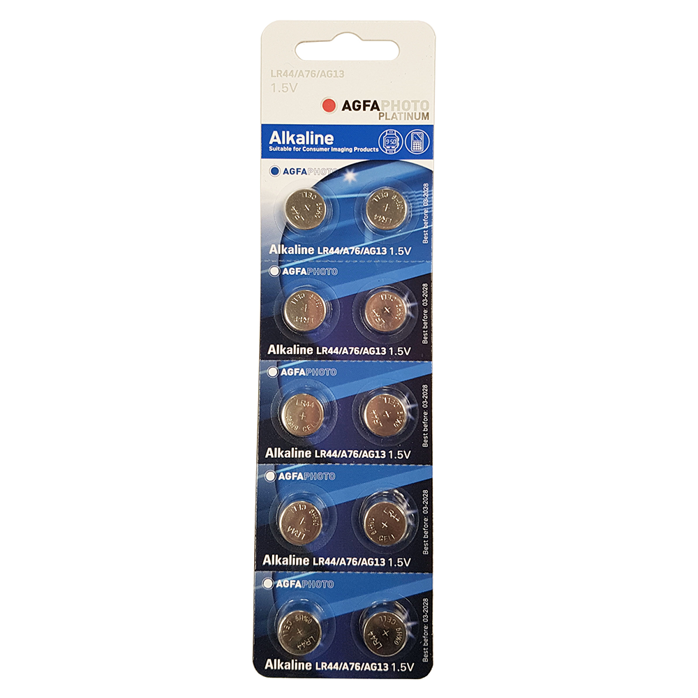 Agfa LR44 Button Cell Battery | Pack of 10