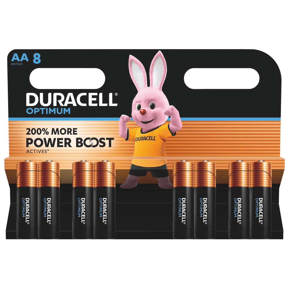 Duracell Optimum AA LR6 Batteries | 8 Pack