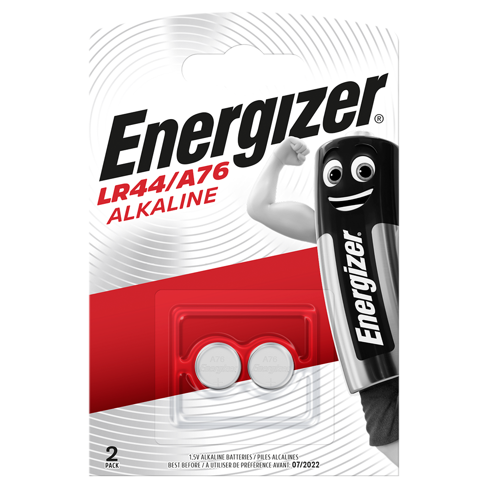Energizer LR44 A76 Button Cell Batteries | 2 Pack