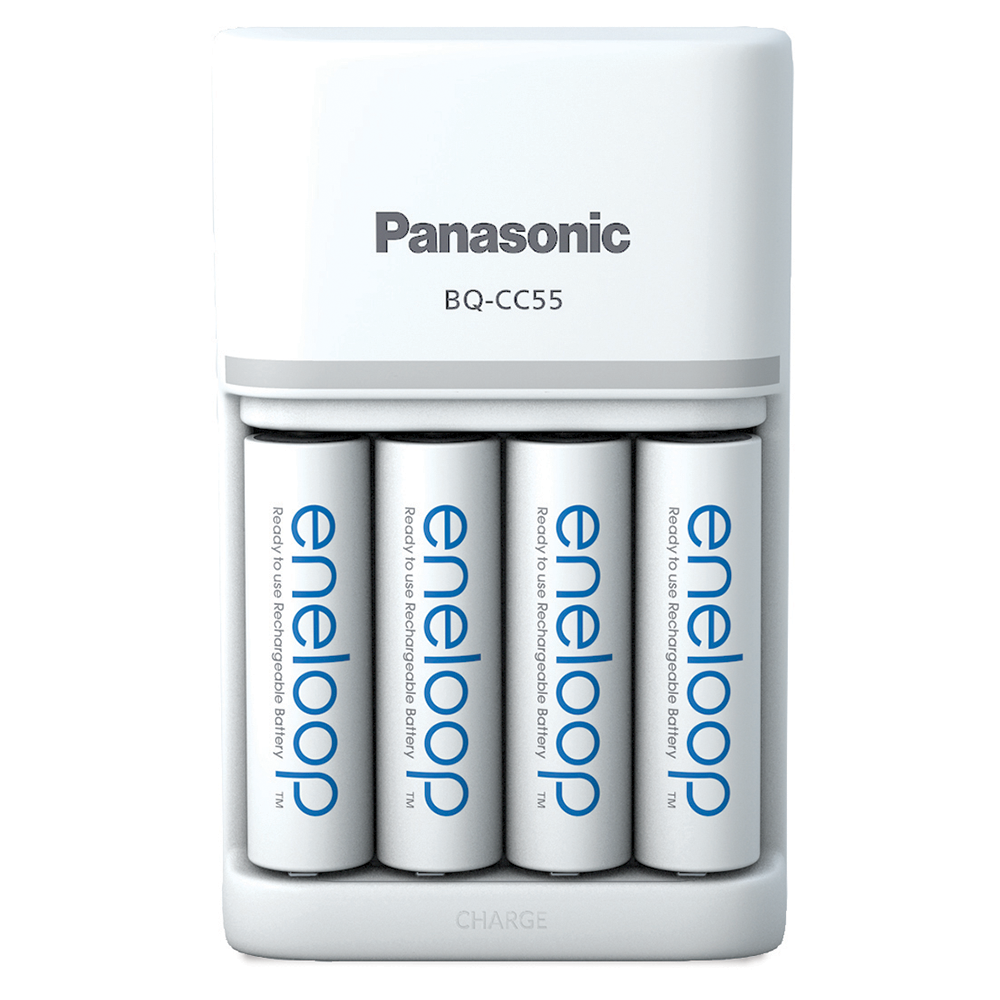 Panasonic Eneloop SmartPlus Charger inc. 4 x Eneloop  AA 2000mAh Batteries