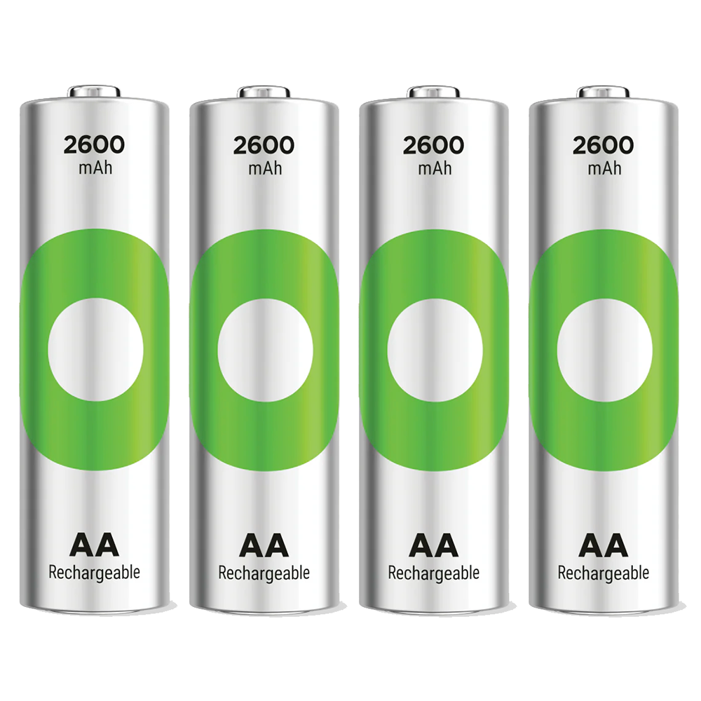 GP ReCyko+ AA HR6 2600mAh Rechargeable Batteries | 4 Pack