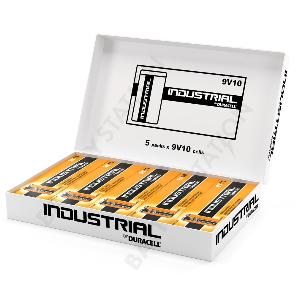 Industrial By Duracell (Procell Constant) 9V PP3 6LR61 ID1604 Batteries | Box of 50
