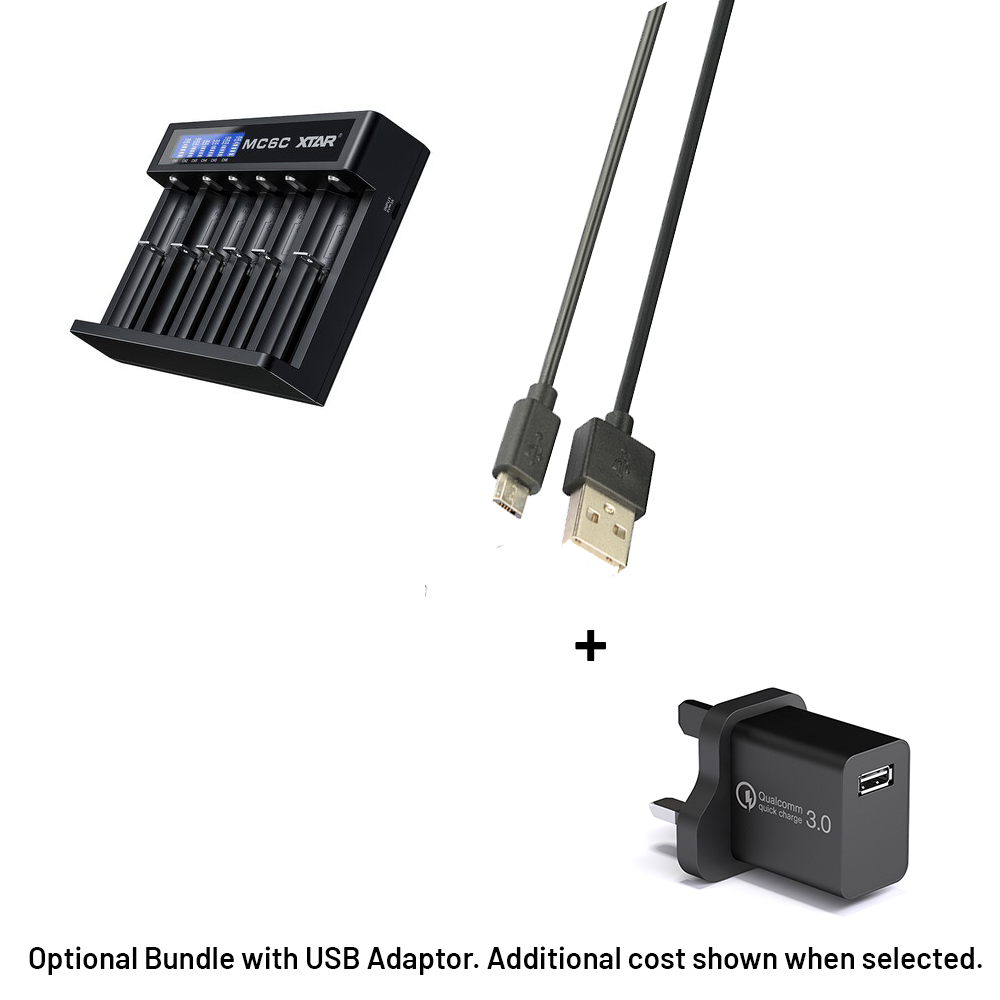 Xtar MC6C USB Battery Charger for Li-ion Batteries