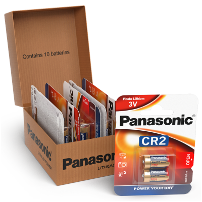 Panasonic CR2 Lithium Photo Battery | 10 Pack