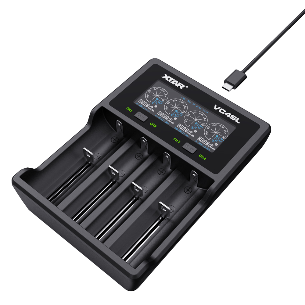 Xtar VC4SL USB Battery Charger for Li-Ion and NiMH Batteries
