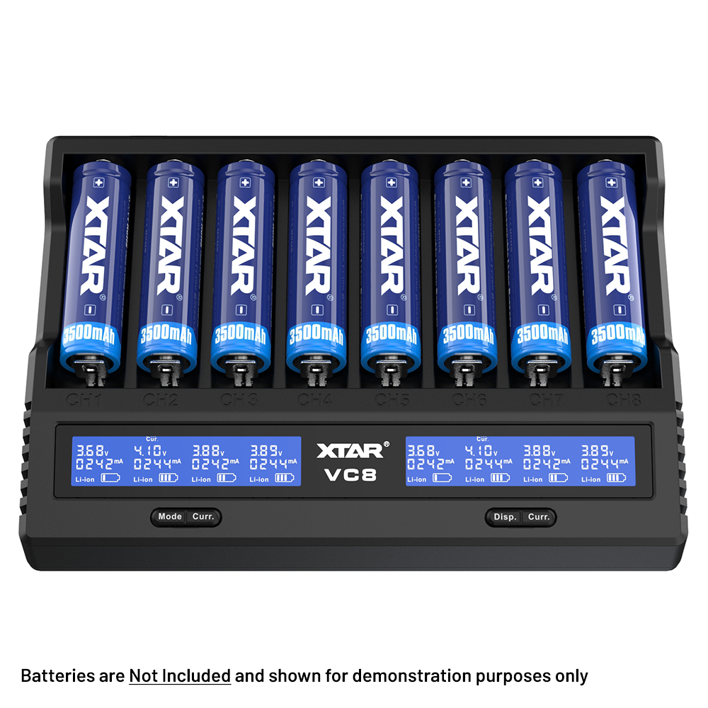Xtar VC8 Fast USB Battery Charger for Li-ion Batteries