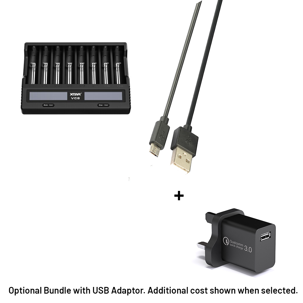 Xtar VC8 Fast USB Battery Charger for Li-ion Batteries