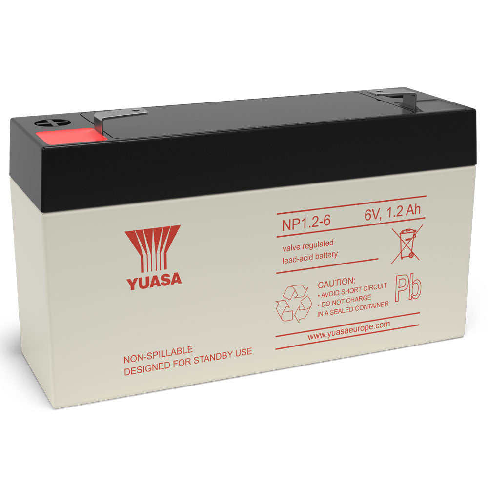 Yuasa NP1.2-6 VRLA Sealed Lead Acid Battery | 1 Pack