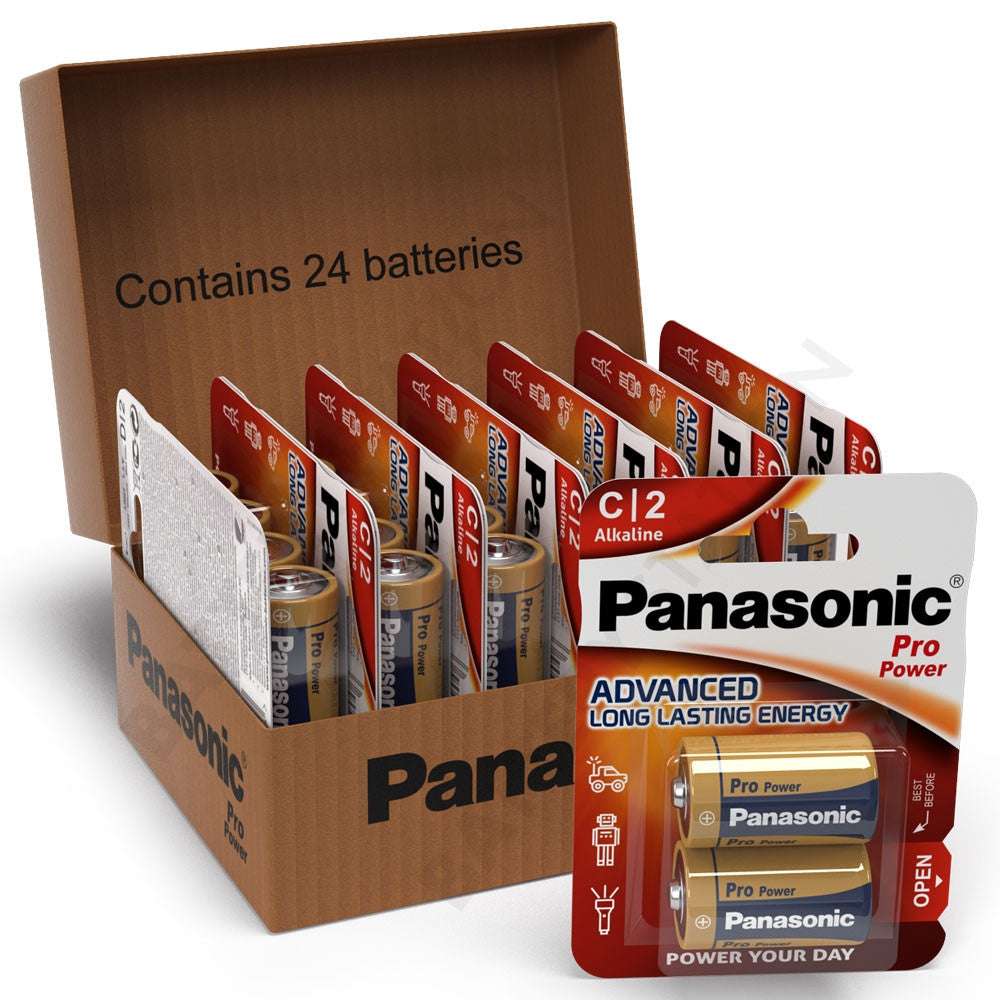 Panasonic Pro Power C LR14 Batteries | 24 Pack