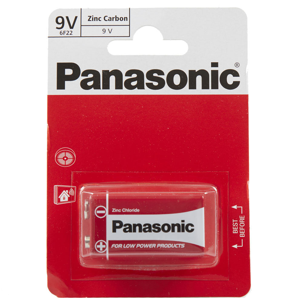 Panasonic Zinc 9V PP3 6LR61 Battery | 1 Pack