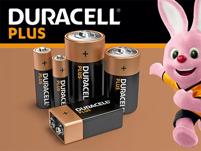 DURACELL Duracell 2-Piece MN21 Battery Black and Gold