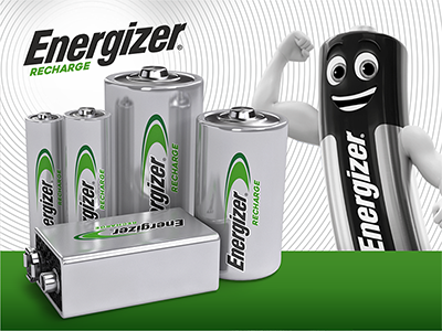 Piles rechargeables D NiMH - accu R20 2500mAh Energizer - par 2