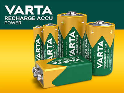 Blister 4 Piles VARTA HR6 - AA - NiMh - 1.2V - 2100mAh